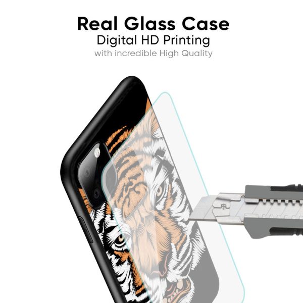 Angry Tiger Glass Case For Vivo V23 5G For Sale