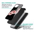 Floral Black Band Glass Case For Oppo Reno7 5G For Discount