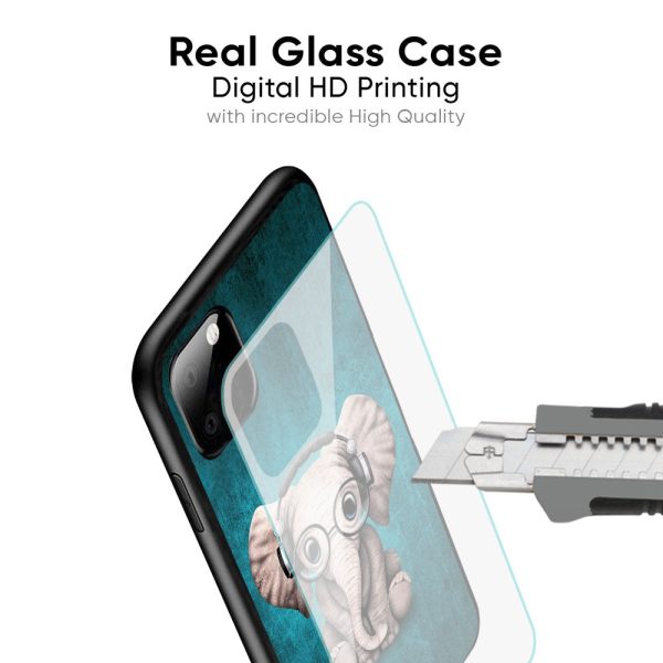 Adorable Baby Elephant Glass Case For Vivo V23 5G Fashion