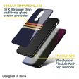 Tricolor Stripes Glass Case For Oppo Reno7 5G Hot on Sale