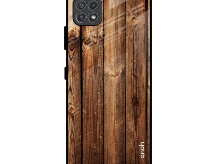 Timber Printed Glass Case for Samsung Galaxy F42 5G Online