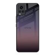 Grey Ombre Glass Case for Vivo Y73 on Sale