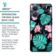 Tropical Leaves & Pink Flowers Glass case for OnePlus Nord N20 5G Online Hot Sale