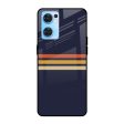 Tricolor Stripes Glass Case For Oppo Reno7 5G Hot on Sale