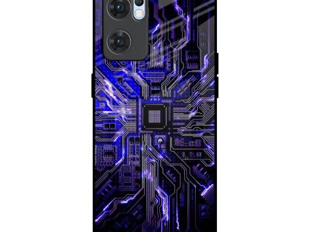 Techno Color Pattern Glass Case For Oppo Reno7 5G Cheap