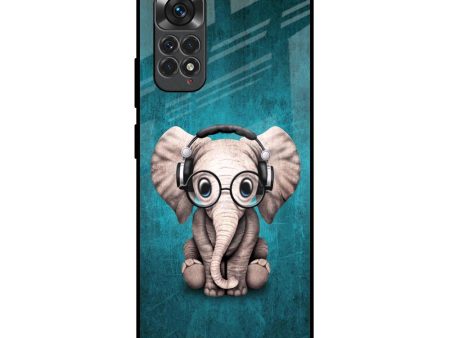 Adorable Baby Elephant Glass Case For Redmi Note 11 on Sale