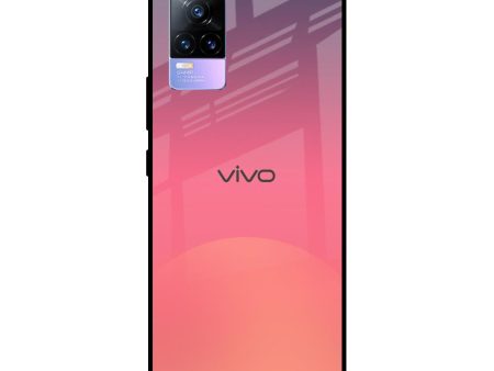 Sunset Orange Glass Case for Vivo Y73 Sale