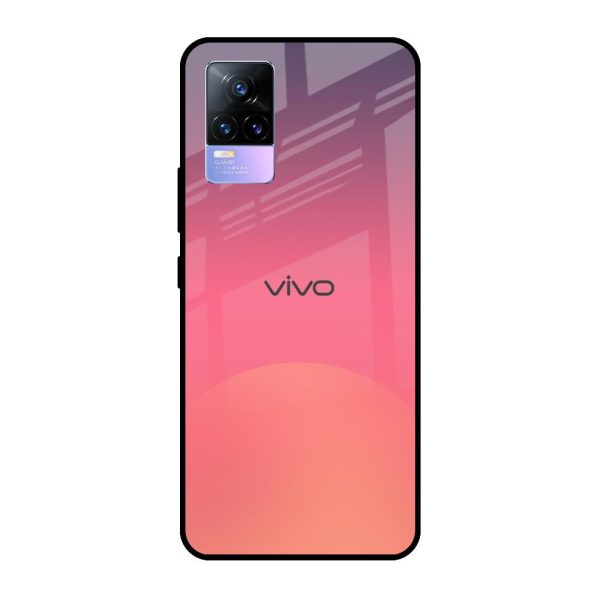 Sunset Orange Glass Case for Vivo Y73 Sale