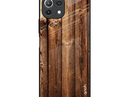 Timber Printed Glass Case for Mi 11 Lite NE 5G Fashion