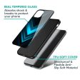 Vertical Blue Arrow Glass Case For Redmi Note 11T 5G For Cheap