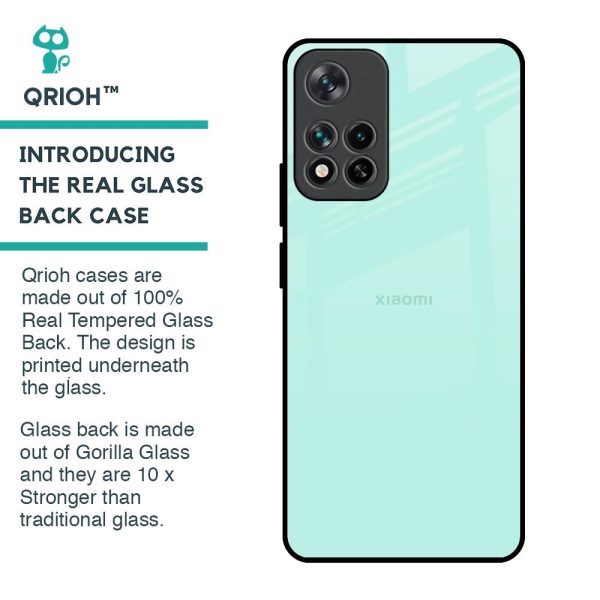 Teal Glass Case for Mi 11i HyperCharge Supply