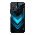 Vertical Blue Arrow Glass Case For Mi 11T Pro 5G For Sale