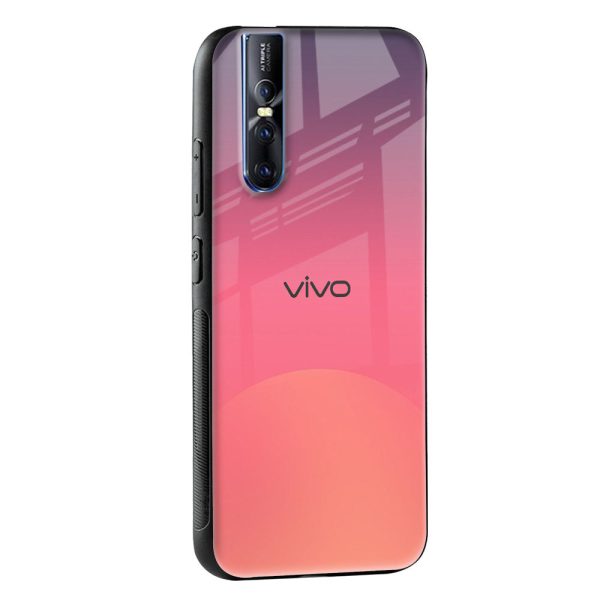 Sunset Orange Glass Case for Vivo Y73 Sale