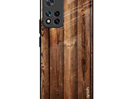 Timber Printed Glass Case for Mi 11i HyperCharge Online Sale