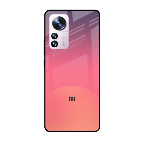 Sunset Orange Glass Case for Mi 12 Pro 5G For Sale