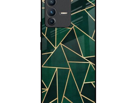 Abstract Green Glass Case For Vivo V23 5G Online Sale