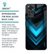 Vertical Blue Arrow Glass Case For Redmi Note 11 For Sale