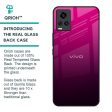 Purple Ombre Pattern Glass Case for Vivo Y73 Online Hot Sale