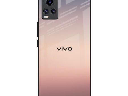 Golden Mauve Glass Case for Vivo Y73 Fashion