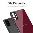 Classic Burgundy Glass Case for Vivo Y73 on Sale