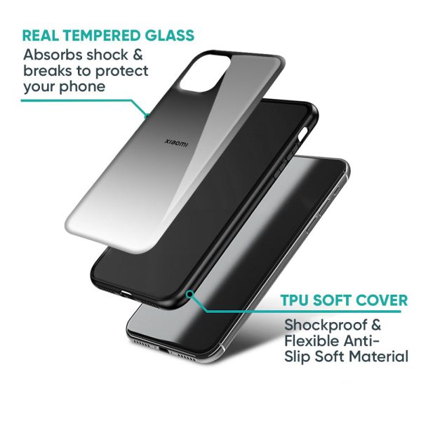 Zebra Gradient Glass Case for Mi 11i HyperCharge For Discount