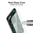 Abstract Green Glass Case For Oppo Reno7 5G For Sale