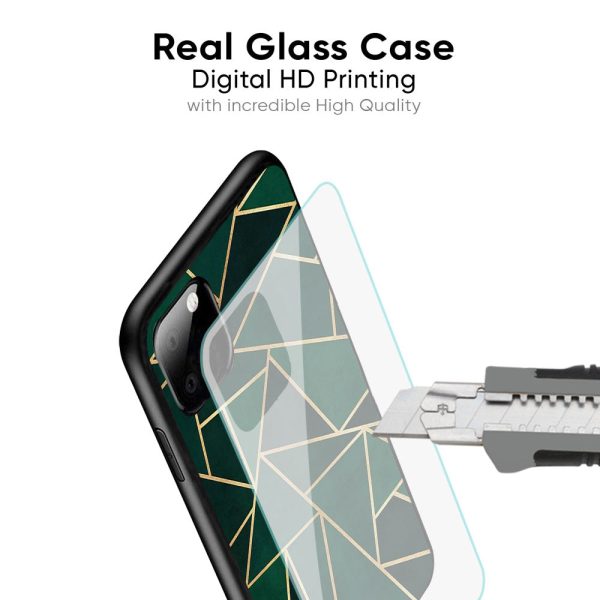 Abstract Green Glass Case For Oppo Reno7 5G For Sale