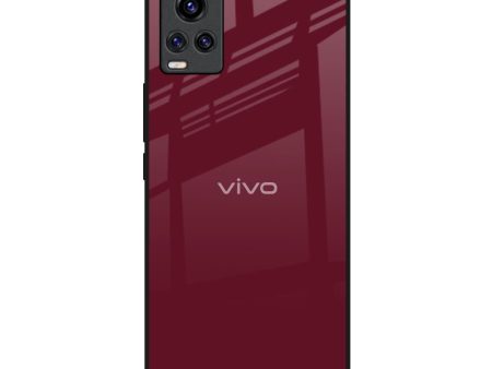 Classic Burgundy Glass Case for Vivo Y73 on Sale