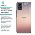 Golden Mauve Glass Case for Vivo Y73 Fashion