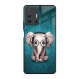 Adorable Baby Elephant Glass Case For Mi 11T Pro 5G Online Sale