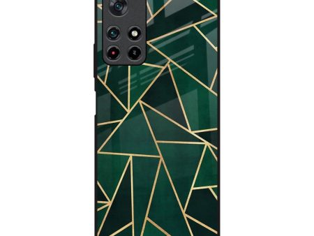 Abstract Green Glass Case For Poco M4 Pro 5G Sale