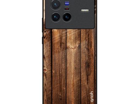 Timber Printed Glass Case for Vivo X80 5G Online