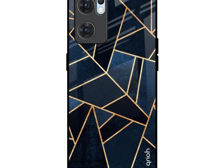 Abstract Tiles Glass Case for Oppo Reno7 5G For Cheap