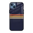 Tricolor Stripes Glass Case For iPhone 13 mini Hot on Sale