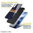 Tricolor Stripes Glass Case For Realme 9i Online Hot Sale