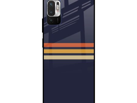 Tricolor Stripes Glass Case For Redmi Note 10T 5G Supply