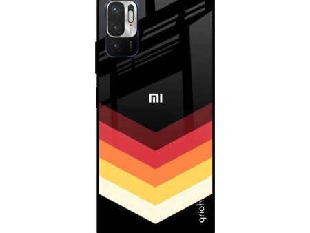 Abstract Arrow Pattern Glass Case For Redmi Note 10T 5G on Sale