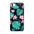 Tropical Leaves & Pink Flowers Glass case for iPhone SE 2022 Online