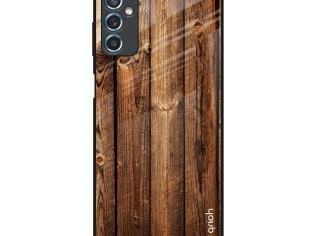 Timber Printed Glass Case for Samsung Galaxy M52 5G Online Sale