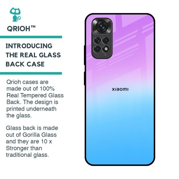 Unicorn Pattern Glass Case for Redmi Note 11S Online Sale