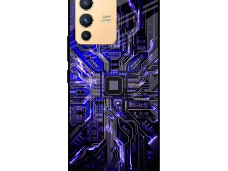 Techno Color Pattern Glass Case For Vivo V23 Pro 5G Online now