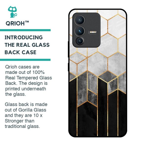 Tricolor Pattern Glass Case for Vivo V23 5G Online Hot Sale