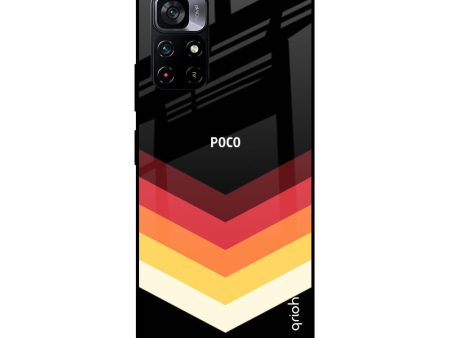 Abstract Arrow Pattern Glass Case For Poco M4 Pro 5G on Sale