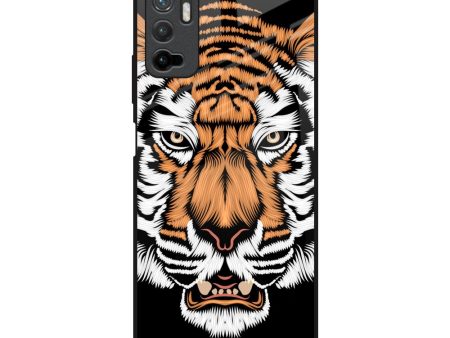 Angry Tiger Glass Case For Poco M3 Pro Online now