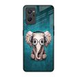 Adorable Baby Elephant Glass Case For Realme 9i Fashion