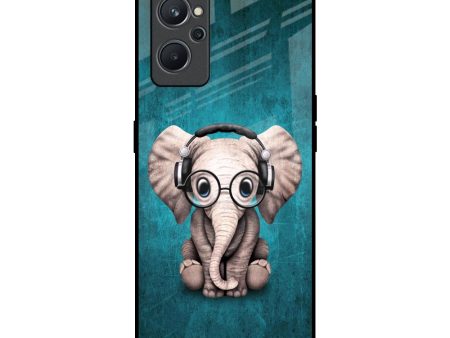 Adorable Baby Elephant Glass Case For Realme 9i Fashion