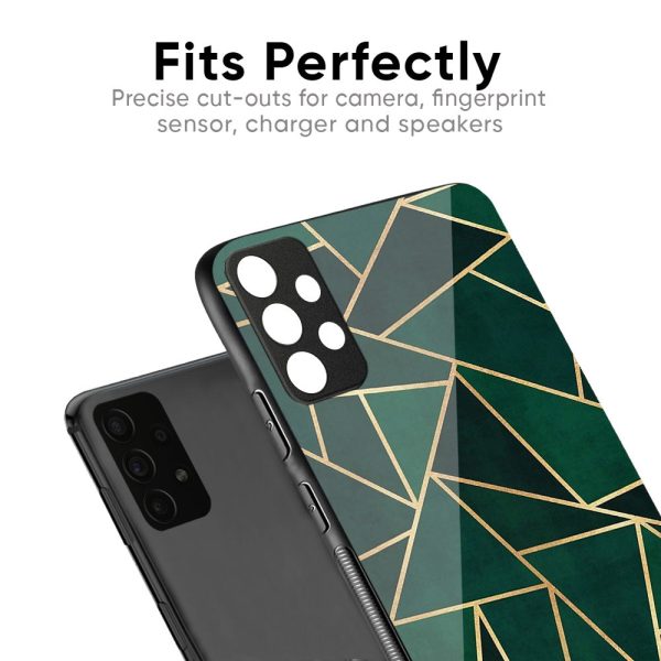 Abstract Green Glass Case For Redmi Note 11S on Sale