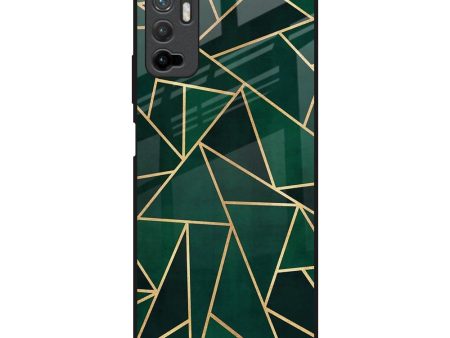 Abstract Green Glass Case For Poco M3 Pro Discount