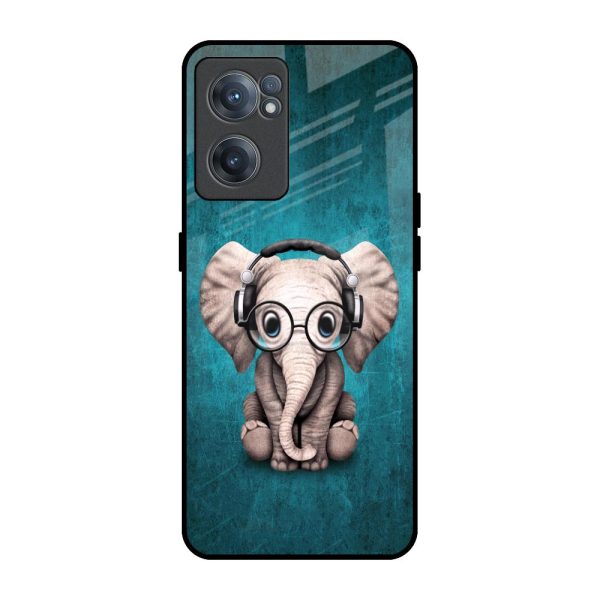 Adorable Baby Elephant Glass Case For OnePlus Nord CE 2 5G For Discount