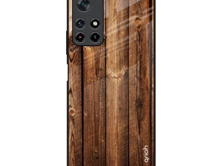 Timber Printed Glass Case for Redmi Note 11T 5G Sale